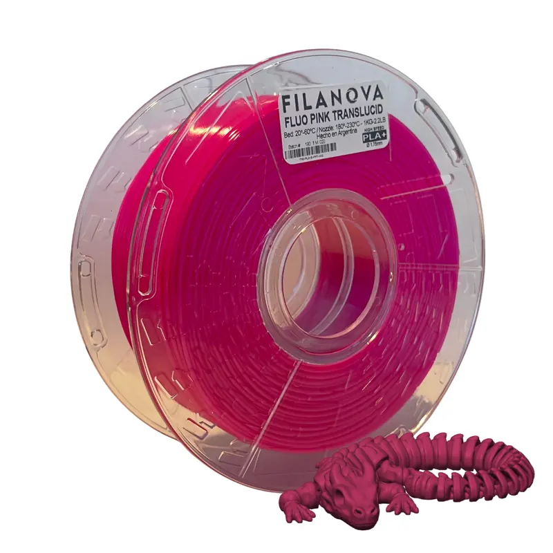 Filanova PLA 1kg - Fluo Pink Translucid